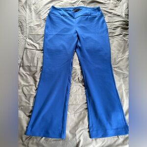 Blue Ponte Dress Pants